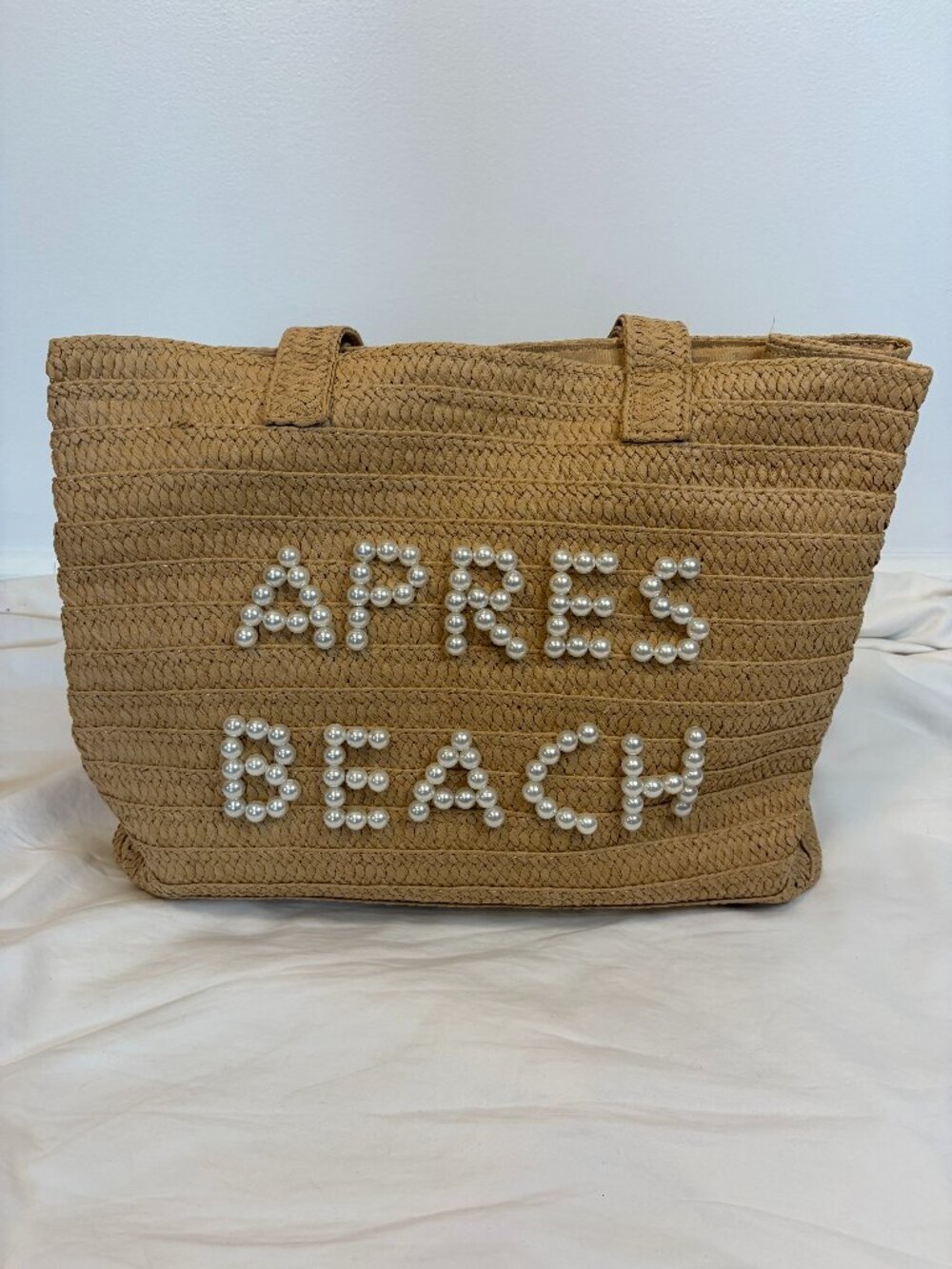 Urban Expressions Apres Beach Wicker Style Beach Bag